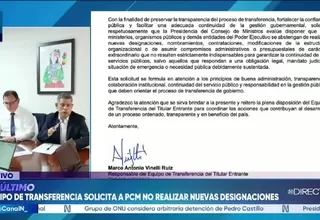 Equipo de Keiko Fujimori pide al Ejecutivo abstenerse de realizar nuevos nombramientos