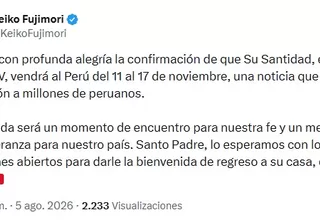 Keiko Fujimori: "Esperamos al papa León XIV con los corazones abiertos"