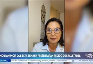 Keiko Fujimori: Esta semana se presentará pedido de facultades al Congreso