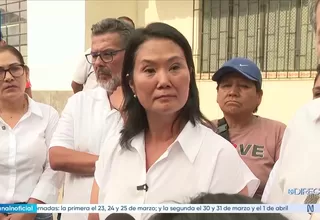 Keiko Fujimori: Estaremos vigilantes ante decisiones de Balcázar