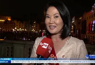 Keiko Fujimori: Estoy optimista de todo el trabajo que se va a realizar