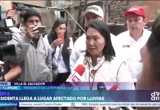 Keiko Fujimori evalúa declarar estado de emergencia para zonas afectadas por intensas lluvias