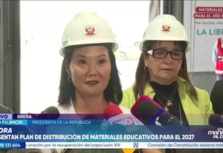 Keiko Fujimori expresa solidaridad con el papa León XIV y no descarta cambios en su visita al Perú