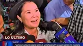 Keiko Fujimori anunció que devolvería a la Policía el sistema 24x24 - Noticias de 24x24