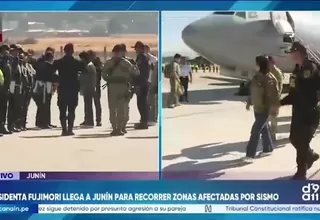 Keiko Fujimori llegó a Junín para recorrer zonas afectadas por sismo