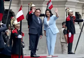 Keiko Fujimori llegó a Palacio de Gobierno para sostener su segundo encuentro con José María Balcázar
