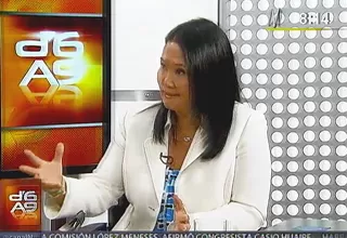 Keiko Fujimori: “Lo que conviene en este momento es derogar la 'ley pulpín'”