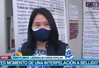 Keiko Fujimori: Es momento de empezar una interpelación contra Guido Bellido 