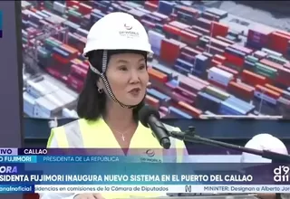 Keiko Fujimori participa en inauguración de sistema de energía eléctrica para buques en el puerto del Callao