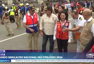Keiko Fujimori participó en el II Simulacro Nacional 2026 en Lima