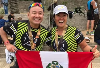 Keiko Fujimori participó de triatlón en Estados Unidos 