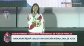 Keiko Fujimori pedirá a Sagasti auditoría internacional por votos en segunda vuelta - Noticias de francisco-petrozzi