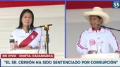 Keiko Fujimori a Pedro Castillo: "Usted no hace un deslinde de Vladimir Cerrón, sino lo esconde" - Noticias de chota