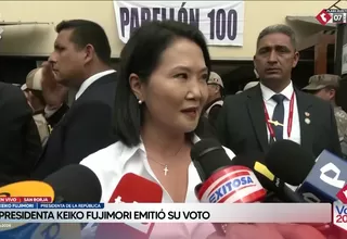 Keiko Fujimori pide votar de manera consciente en las elecciones regionales y municipales