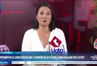 Keiko Fujimori propone comisión de alto nivel para revisar las llamadas “leyes procrimen”