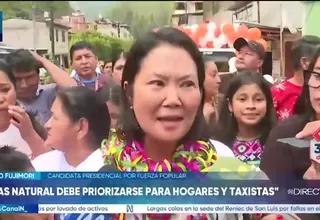 Keiko Fujimori propone ducto de seguridad para el gas natural