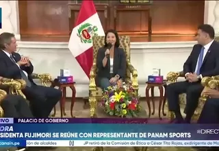 Presidenta Keiko Fujimori recibe a representantes de Panam Sports y asegura respaldo a Lima 2027
