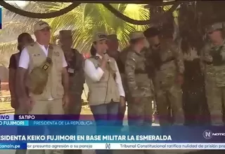 Keiko Fujimori supervisa base contraterrorista en el Vraem tras operación que abatió a alias "Richard"