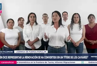 Keiko Fujimori rechaza cambio de José Jerí ante comicios