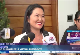 Keiko Fujimori a Roberto Sánchez: Las puertas del diálogo van a estar siempre abiertas