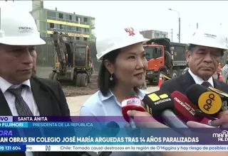 Keiko Fujimori: “Se han logrado capturas importantes y en ese esfuerzo vamos a continuar”