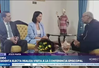 Keiko Fujimori: Presidenta electa se reúne con la Conferencia Episcopal Peruana