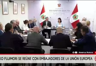 Keiko Fujimori se reunió con embajadores de la Unión Europea previo a su primer mensaje presidencial