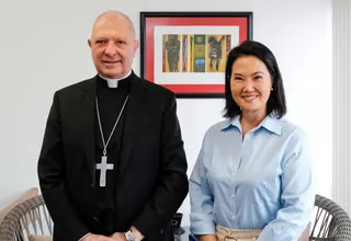 Keiko Fujimori coordinó con nuncio apostólico detalles de visita del papa León XIV al Perú