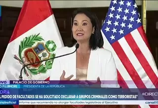 Keiko Fujimori: “La soberanía del Perú está intacta” tras ingreso al Escudo de las Américas