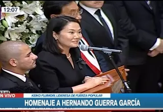 Keiko Fujimori sobre Hernando Guerra García: “Me comprometo a seguir trabajando por tu legado”