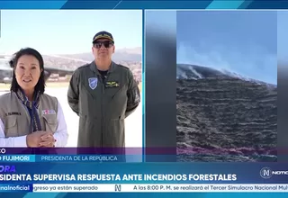 Presidenta Keiko Fujimori coordina acciones para combatir incendios forestales en Cusco