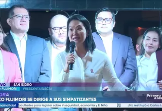 Keiko Fujimori: Vamos a tener un gobierno abierto