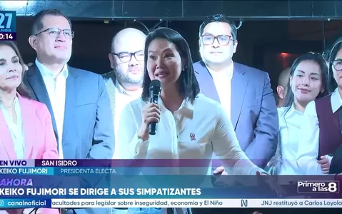Keiko Fujimori: Vamos a tener un gobierno abierto [...] sin importar el color político