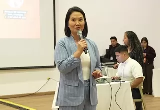 Keiko Fujimori: "Van a ver a una presidenta dando la cara"