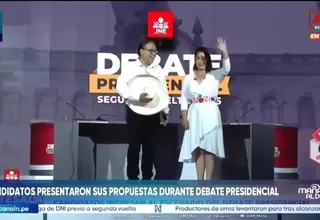 Keiko Fujimori y Roberto Sánchez presentaron sus propuestas durante debate presidencial