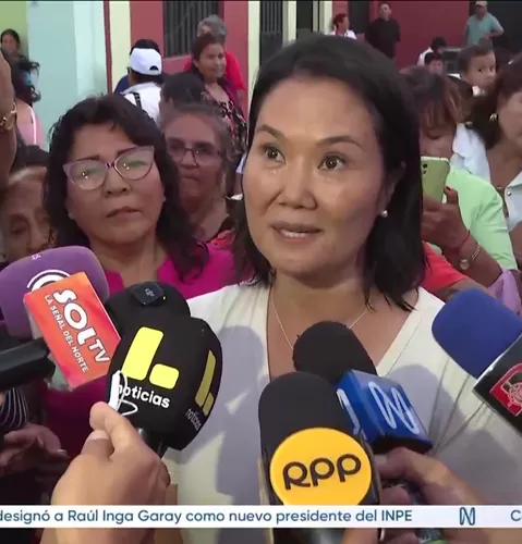 Keiko Fujimori: “Yo no me corro de los debates"