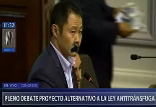 Kenji protestó con cintas en la boca por proyecto alternativo a "ley mordaza"