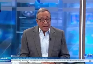 Khoury: "Informe de Contraloría demuestra corrupción en la ONPE"