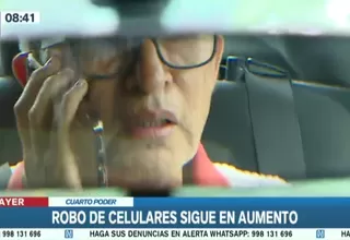 Robo de celulares sigue en aumento pese a incremento de años de cárcel