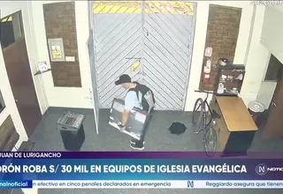 Ladrón roba equipos de sonido valorizados en hasta S/30 mil de iglesia evangélica en SJL