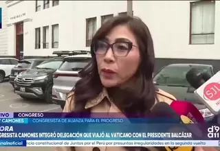 Lady Camones asegura que costeó con recursos propios viaje al Vaticano