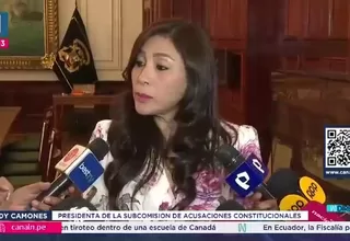 Lady Camones confirma que APP apoyará pleno extraordinario para votar censura contra José Jerí
