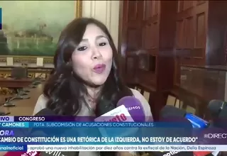 Lady Camones afirma que sería “lo peor para el país” indultar a Pedro Castillo