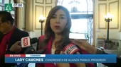 Lady Camones: "Si Pedro Castillo es vacado no tiene otra opción que aceptar la decisión del Congreso" - Noticias de fray-vasquez-castillo