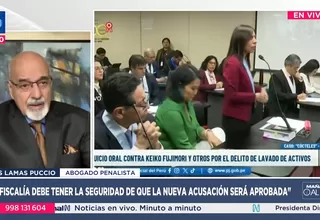 Lamas Puccio: Acusación fiscal contra Fujimori debe ser sólida