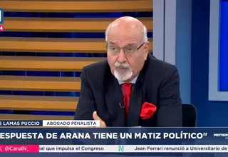 Lamas Puccio: Deben probar resocialización de Jhon Pulpo