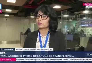 LAP: TUUA de conexión regirá desde el 7 de diciembre