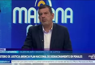 Leonardo Caparrós: Deshacinamiento en penales aplicará beneficios ya establecidos por ley