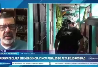 Leonardo Caparrós: Emergencia en cinco penales debe dar paso a un plan de reforma penitenciaria