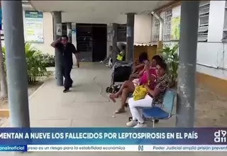 Leptospirosis deja nueve fallecidos en varias regiones del país